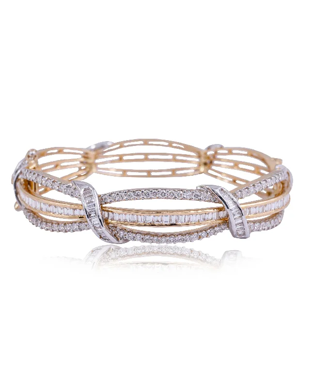 Adjustable Bangles for Comfort-Kaveri Diamond Bangle