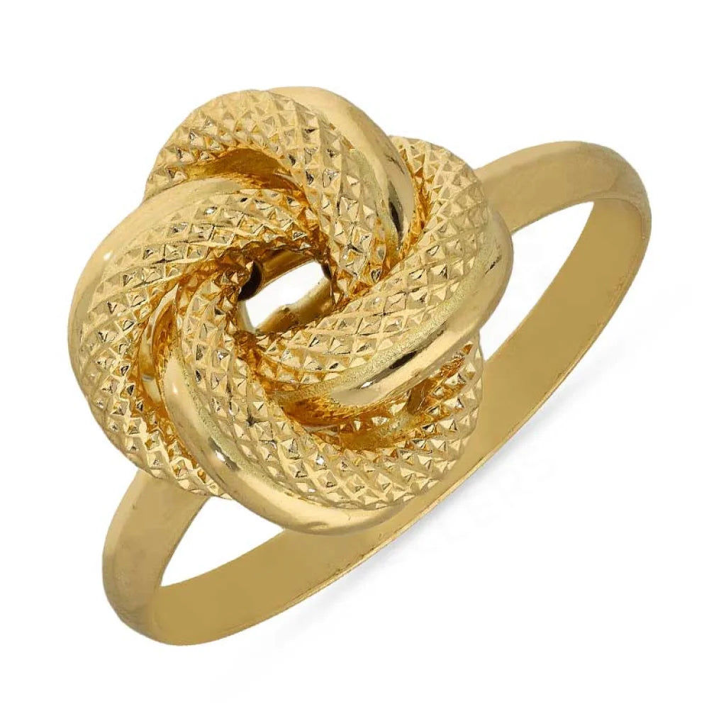 Antique Style Diamond Ring for Women-Gold Knot Ring 18KT - FKJRN18K3114