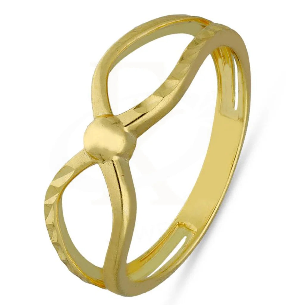 Simple Wedding Ring for Men-Gold Infinity Ring 18KT - FKJRN18K3238