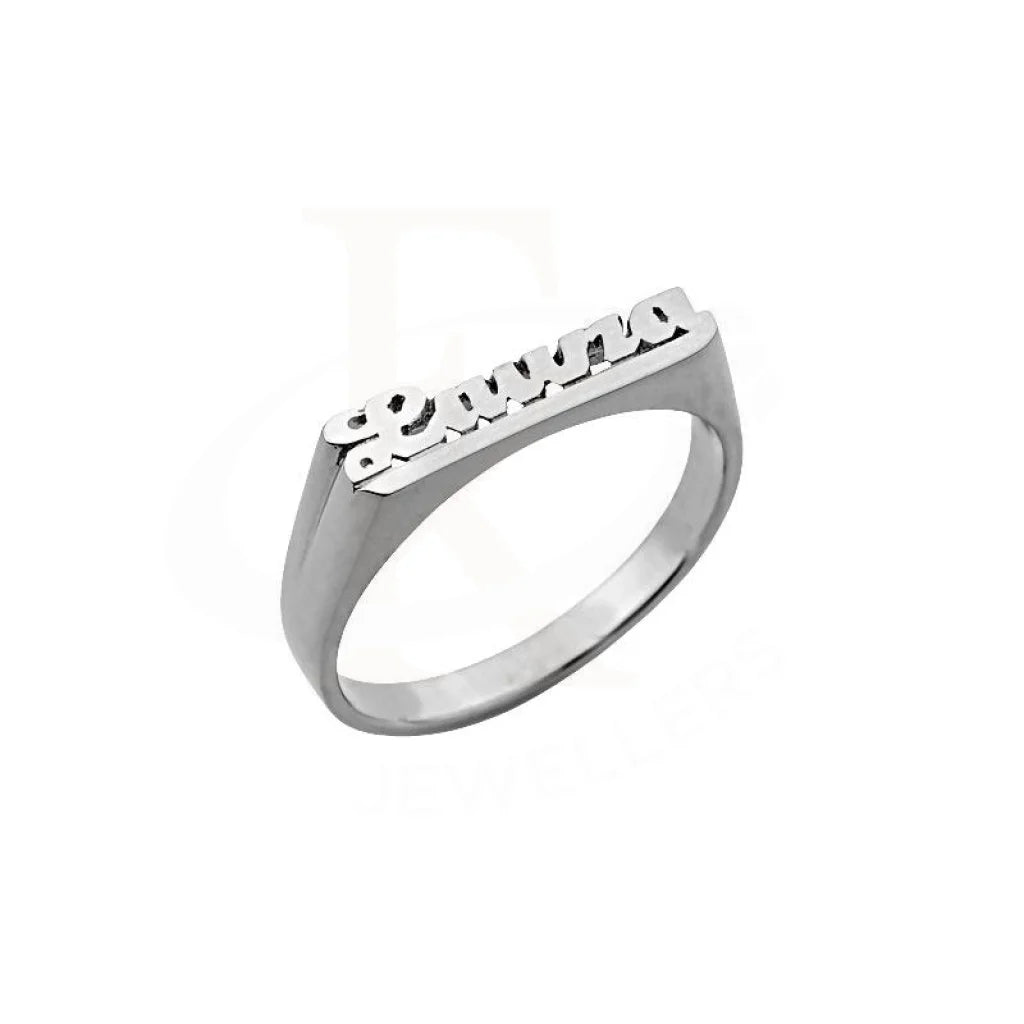 Elegant Diamond Ring for Engagement-Silver 925 Name Ring - FKJRN2057