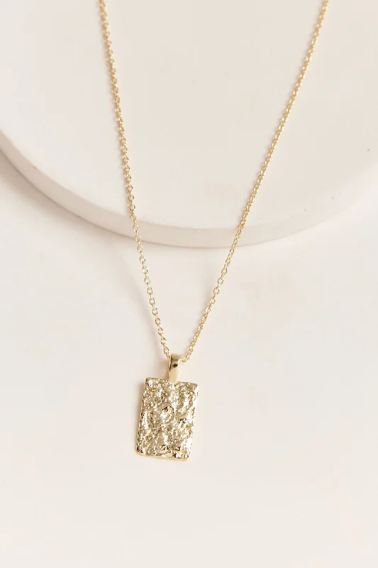 Classic Silver Necklace for Everyday Wear-Tessa Necklace Gold