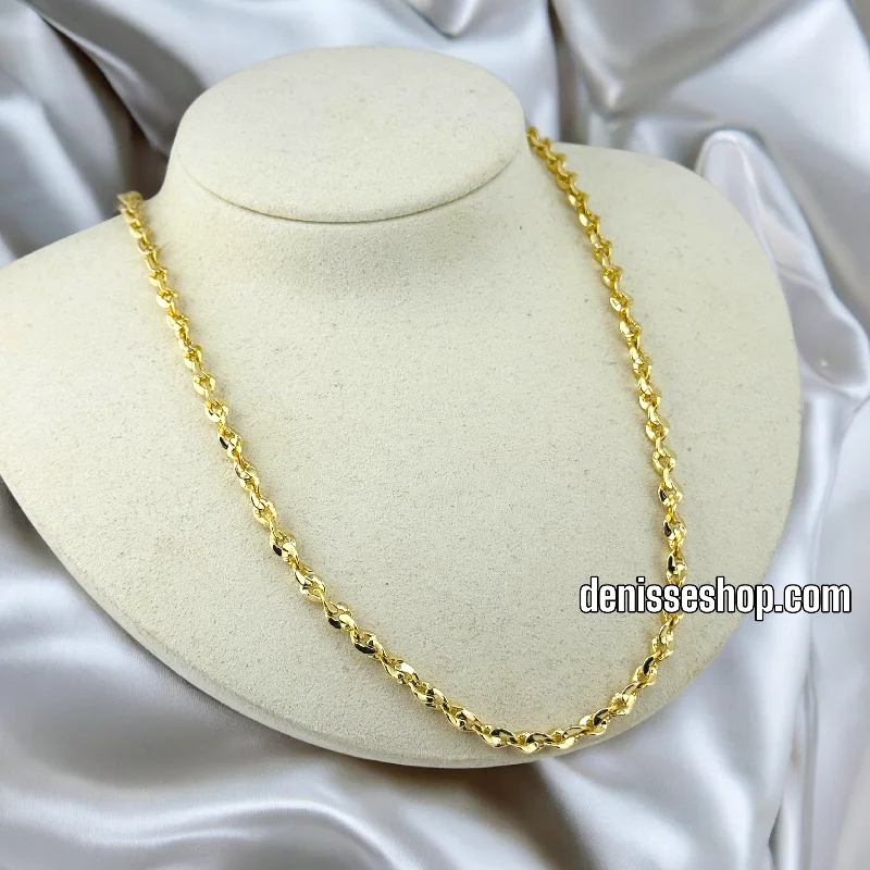 Vintage Style Necklace-14K WOMEN/MEDIUM LINK CHAIN NECKLACE 20” CH033