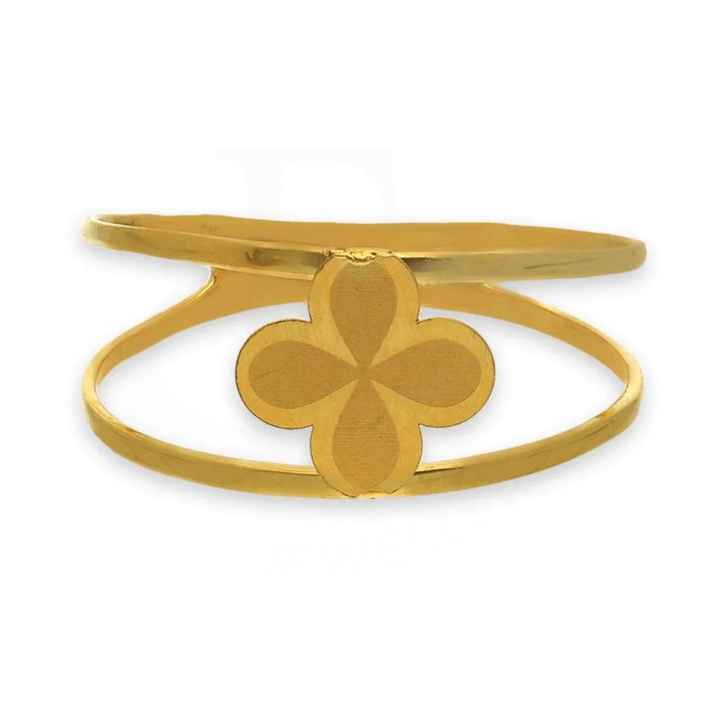 Custom Engagement Ring for Bold Women-Gold Flower Ring 21KT - FKJRN21K2845