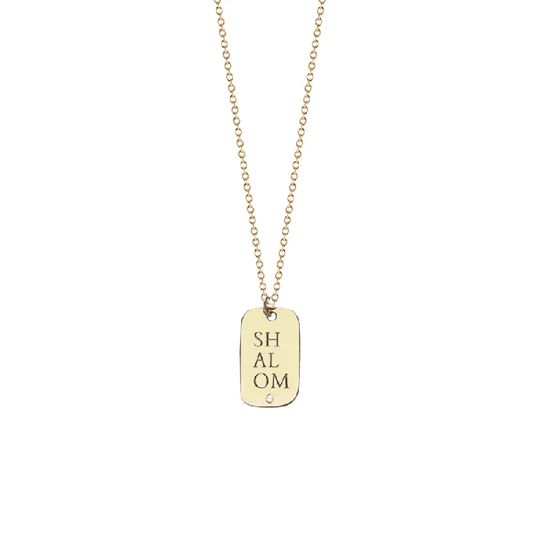 Trendy Necklace for Young Adults-MMJ My Way - Shalom