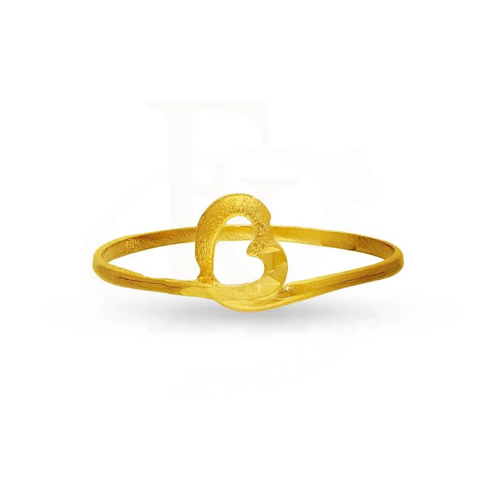 Stackable Silver Rings for Fashion-Gold Twisted Heart Ring 18KT - FKJRN18K2236