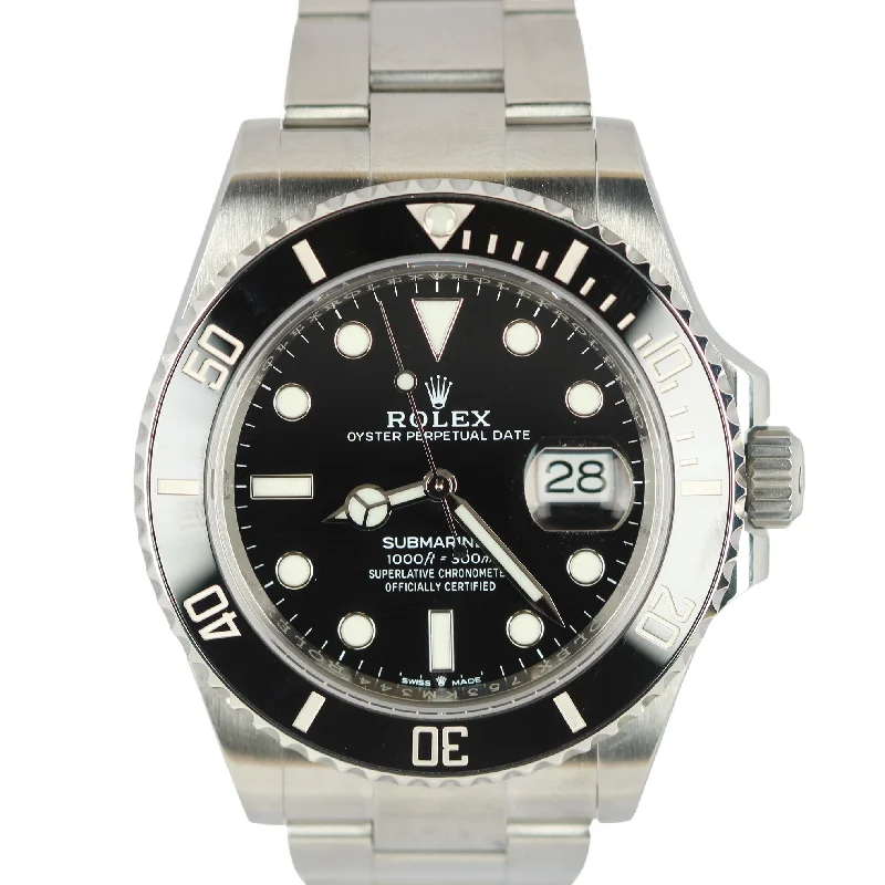 Elegant Watches for Everyday Use-Rolex Submariner 41mm Date Stainless Black Ceramic Watch 126610 LN Watch