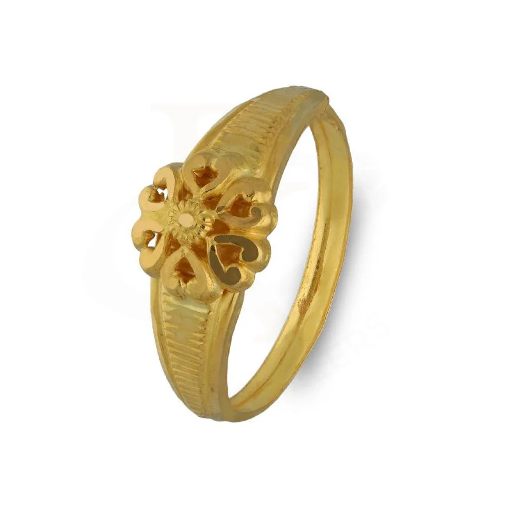 Diamond Ring for Women-Gold Flower Ring 18KT - FKJRN18K3305