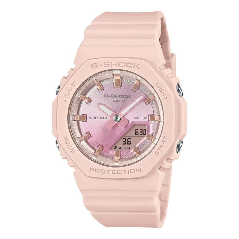 Classic Digital Watches for Men-G-Shock Women's Pink Sunset Glow Beach Watch