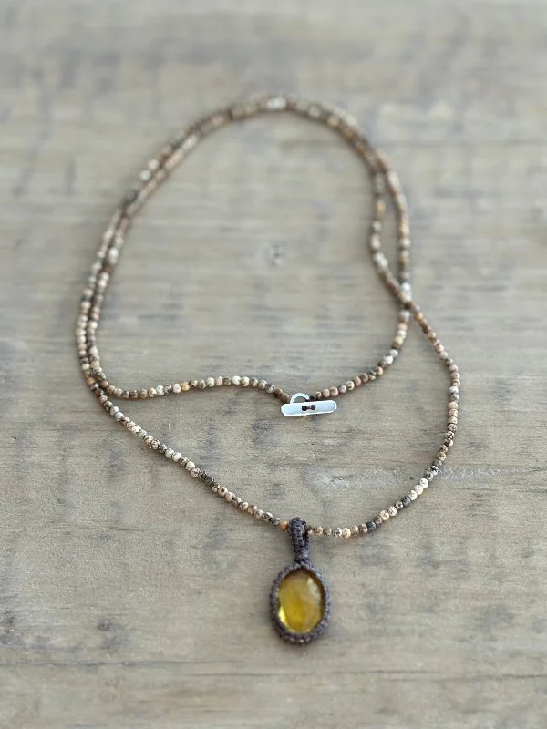 Customizable Necklace for Gifts-Amber Necklace