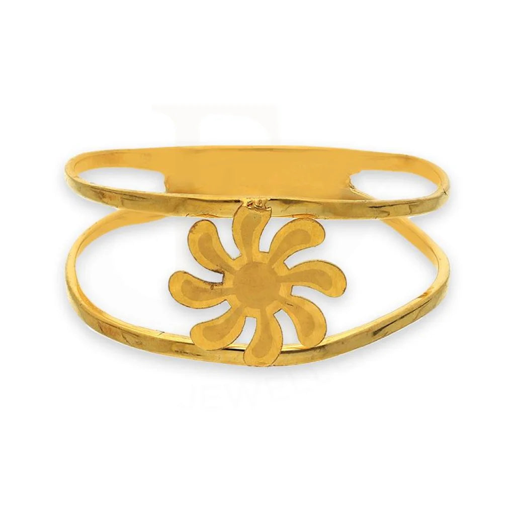 Custom Ring for Proposal-Gold Flower Ring 21KT - FKJRN21K2849