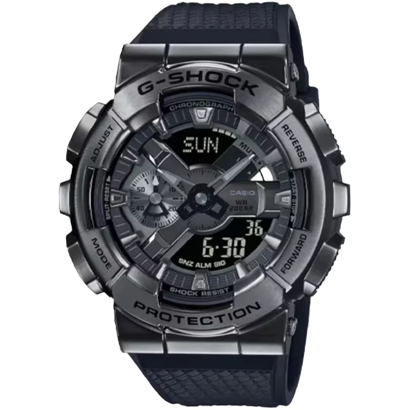 Classic Leather Band Watches for Elegant Style-G-Shock G-Steel All Black