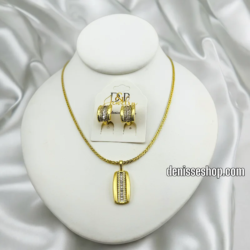 Minimalist Gold Necklace-14K ELEGANT NECKLACE SET N203