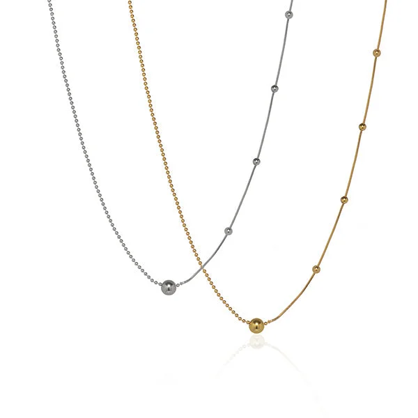 Sparkling Gold Necklace for Night Out-Bounce Back Necklace