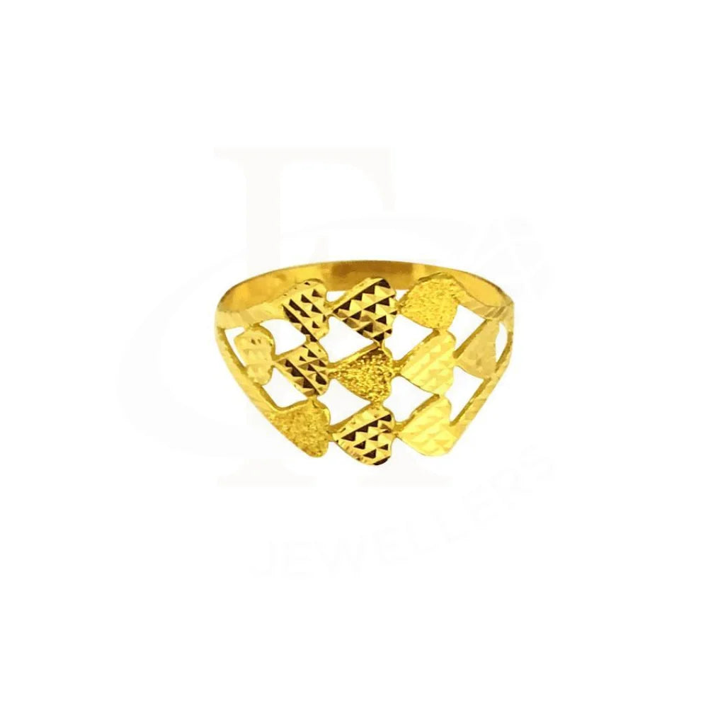 Customizable Gemstone Ring for Women-Gold Heart Ring 18KT - FKJRN1497