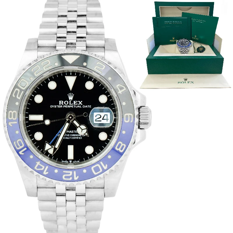 High-Tech Watches for Smart Living-Rolex GMT-Master II Batman Black Blue Jubilee 126710 BLNR 40mm Steel Watch BOX