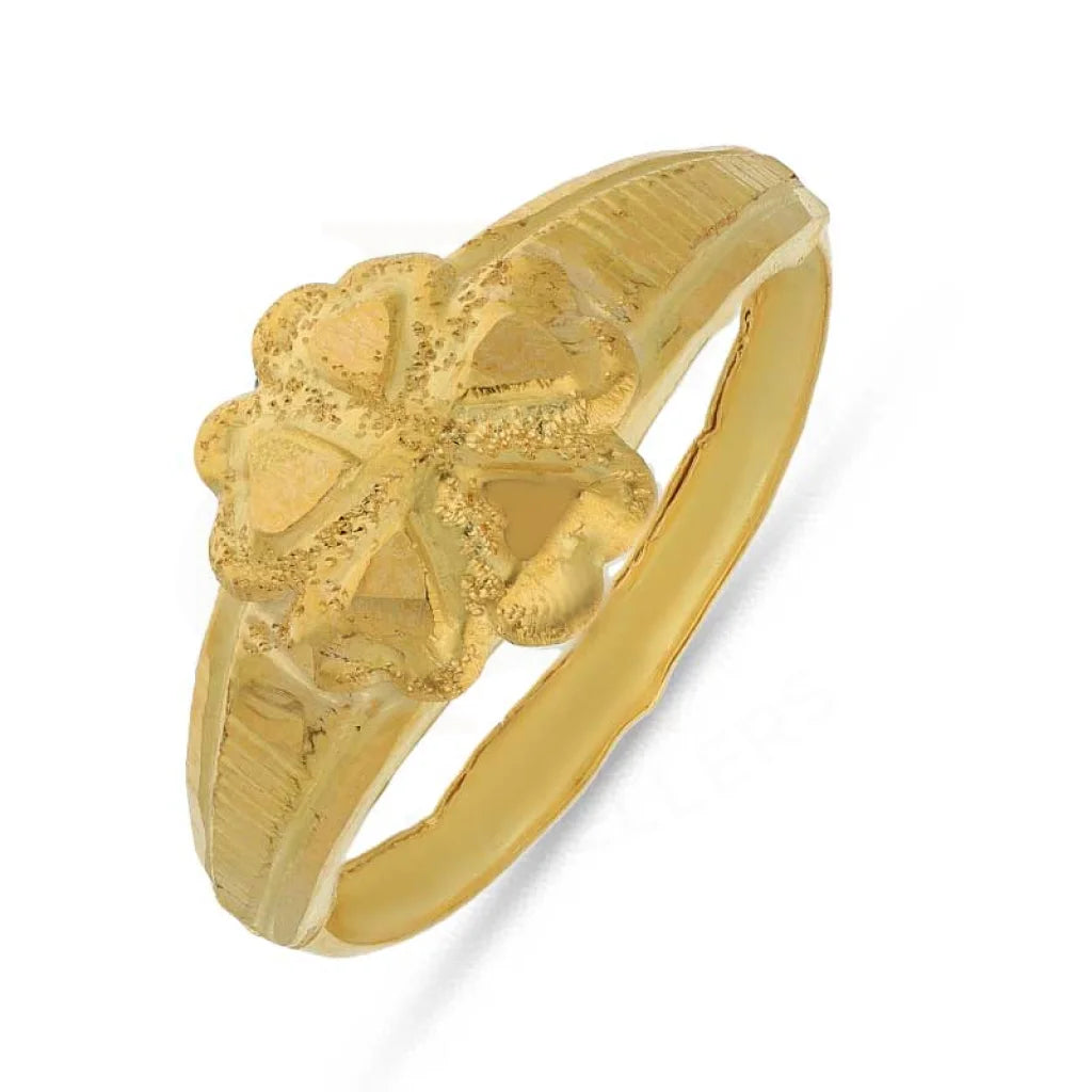 Birthstone Ring for Custom Jewelry-Gold Flower Ring 18KT - FKJRN1483