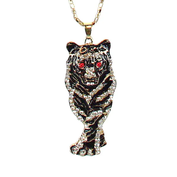 Dainty Necklace for Everyday Looks-Tiger Pendant Necklace Betsey Johnson