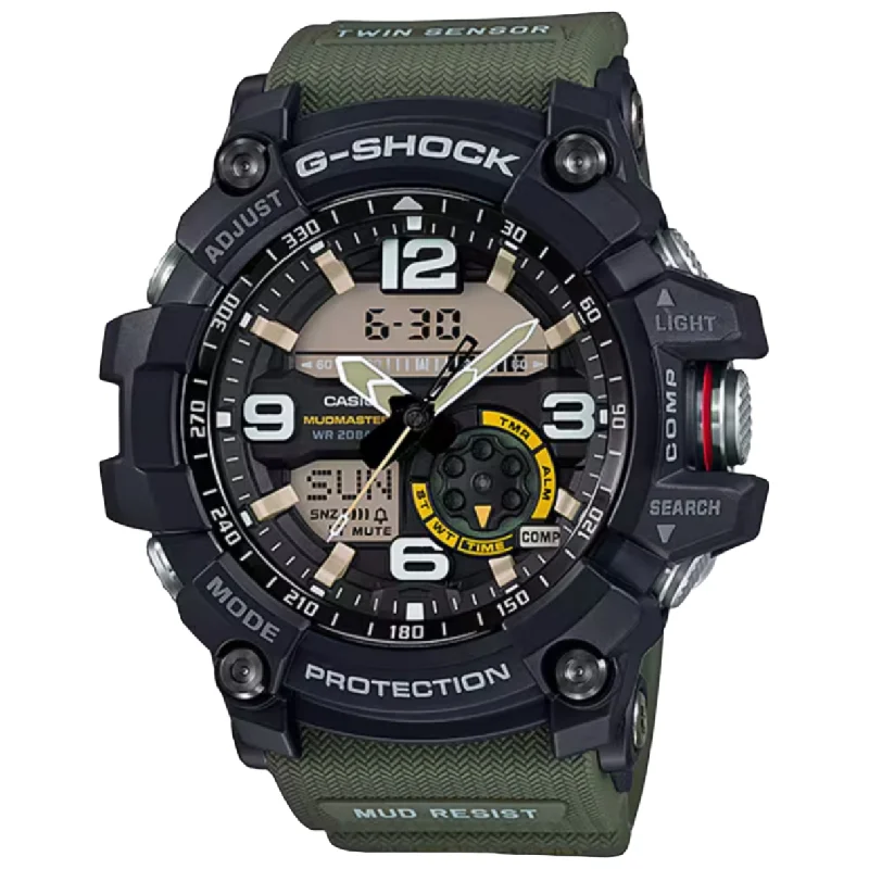 Waterproof Watches for Swimming-G-Shock Master of G-Land Green Mudmaster