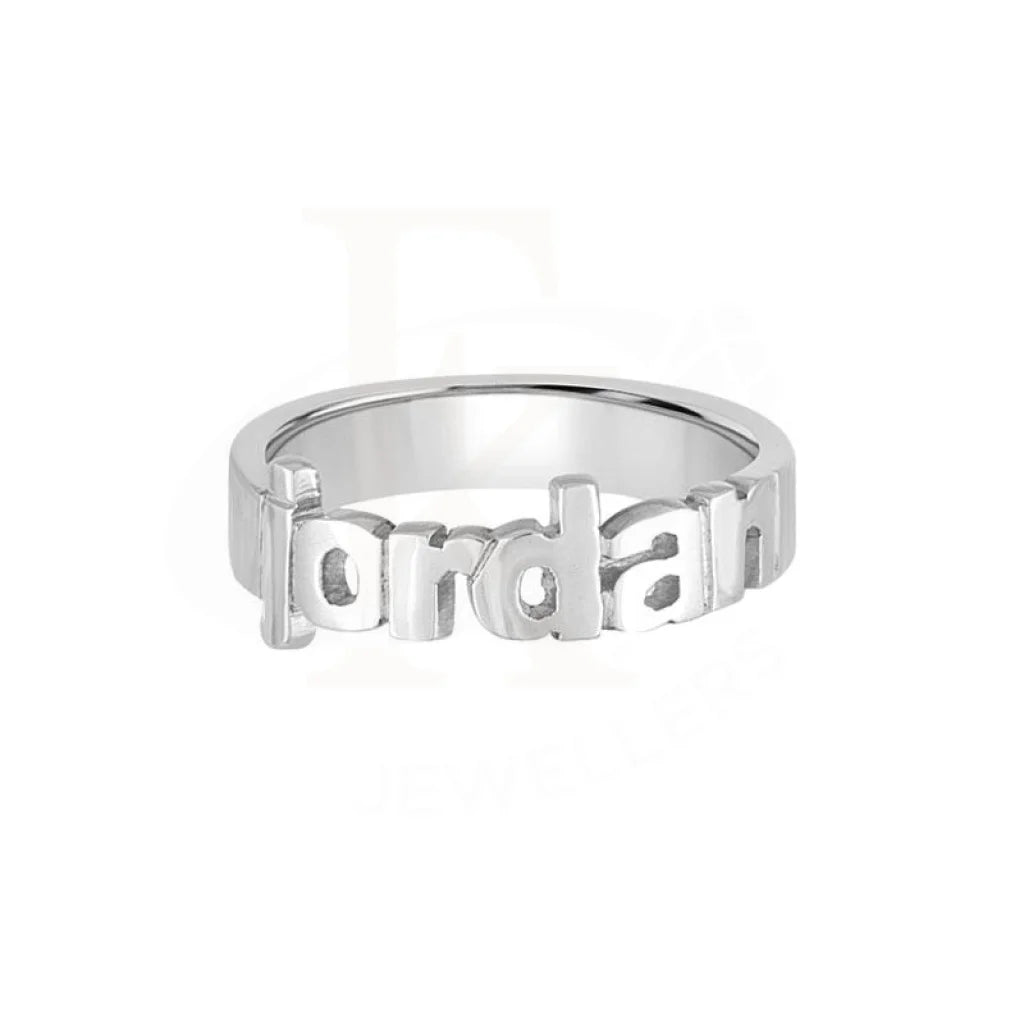 Luxury Diamond Ring for Engagement-Silver 925 Name Ring - FKJRN2062