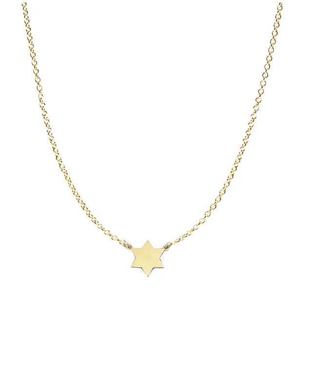 Unique Statement Necklace for Bold Fashion-Golda Star of David Necklace