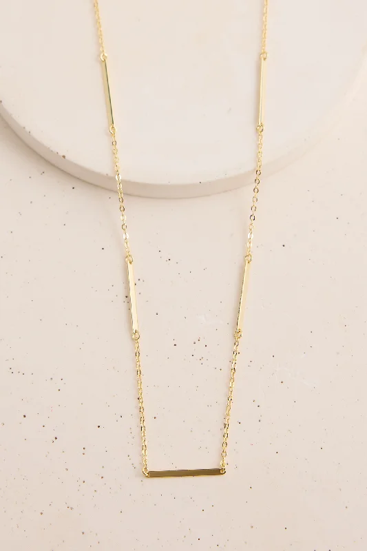 Silver Necklace for Weddings-Asha Necklace Gold