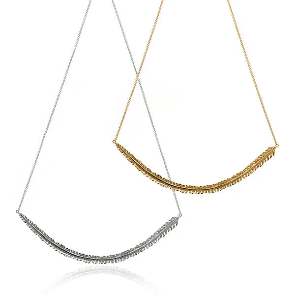 Gold Bar Necklace for Trendy Style-Crane Necklace