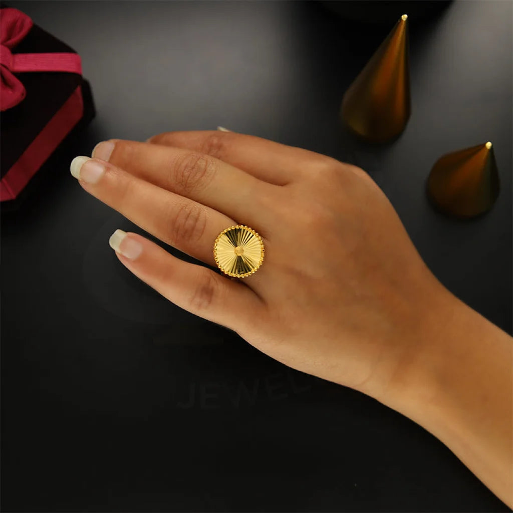 Unique Custom Ring for Special Moments-Gold Sunbeam Ring 21KT - FKJRN21KM5154