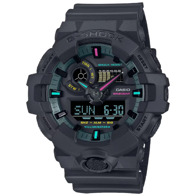 Men's Watches with Silver Mesh Strap for Sleek Style-G-Shock Military Tactical Watch in Multifluorescent