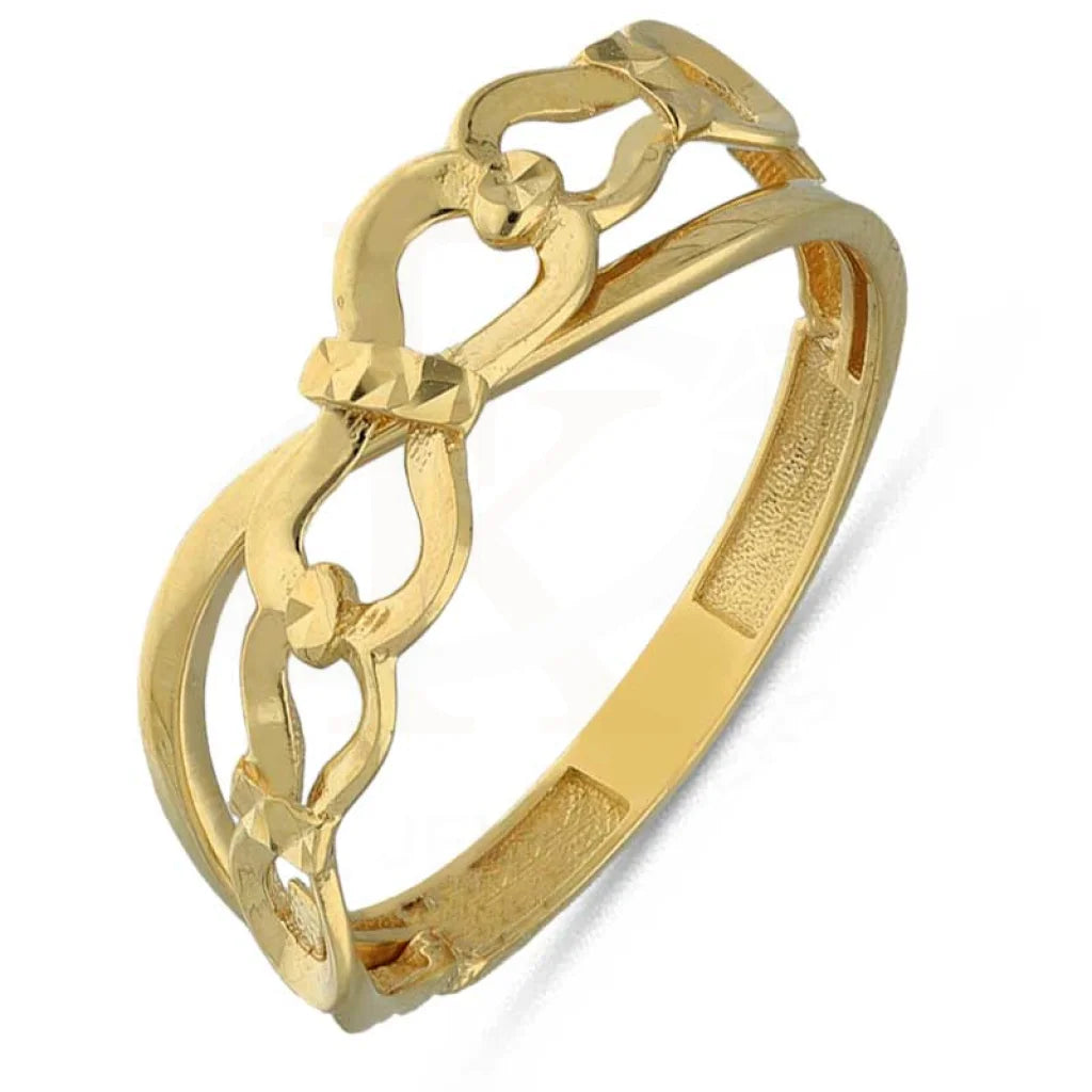 Vintage Gold Ring for Women-Gold Infinity Ring 18KT - FKJRN18K3759