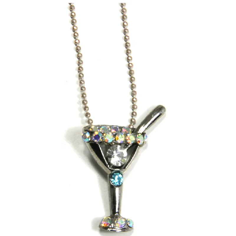 Luxury Necklace for Special Occasions-Drink Necklace AB Martini