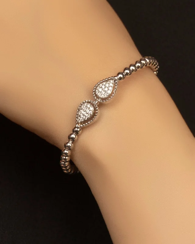 Custom Bangles for Bridesmaids Gifts-Zephia Diamond Bangle