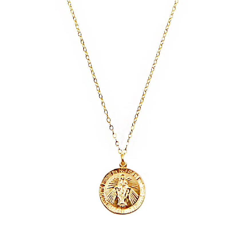 Beautiful Gold Necklace for Gifts-Virgin Mary Necklace