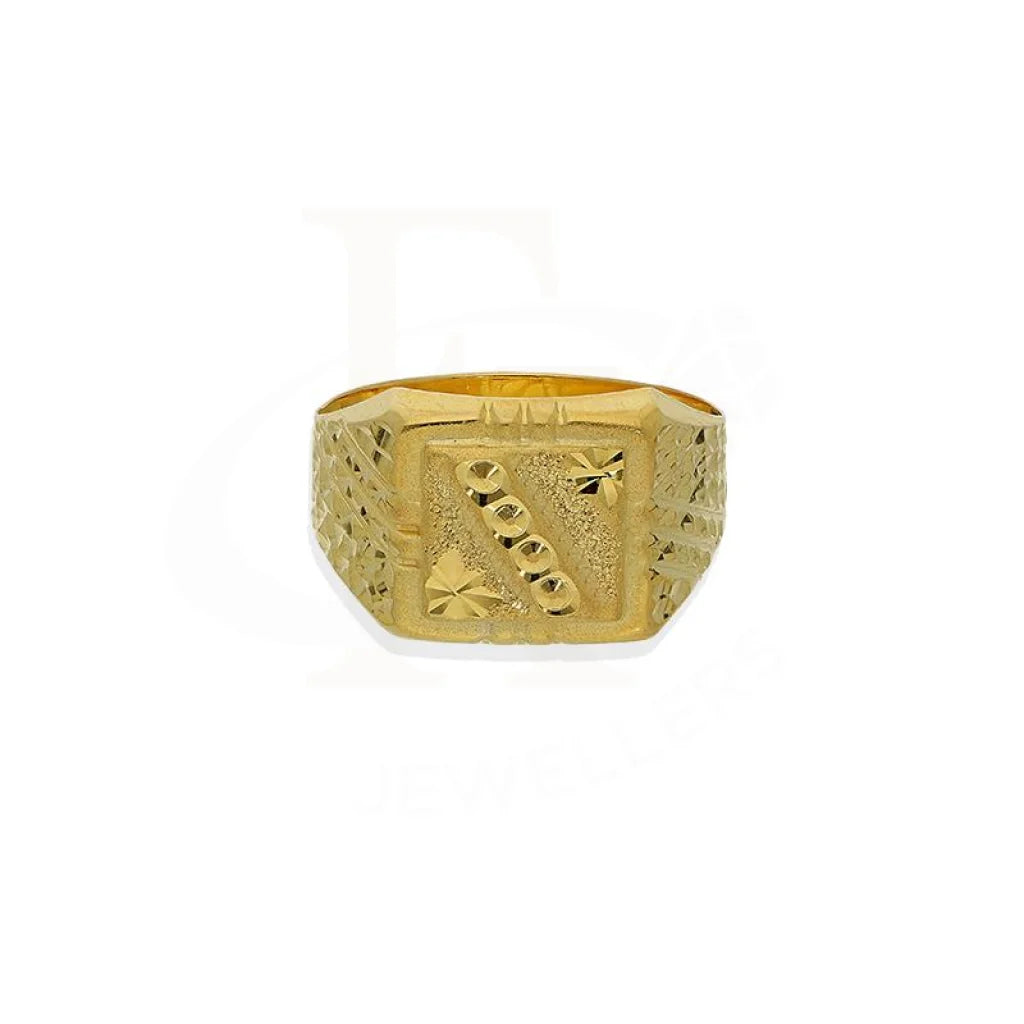 Handmade Gold Ring for Gifts-Gold Men's Ring 18KT - FKJRN18K2637