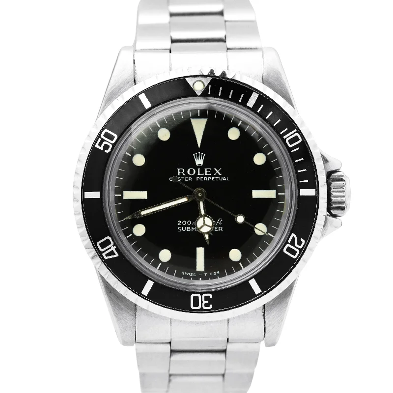 Affordable Smart Watches for Fitness Enthusiasts-VINTAGE 1968 Rolex Submariner METERS FIRST 1.78xx 40mm Oyster Steel Watch 5513