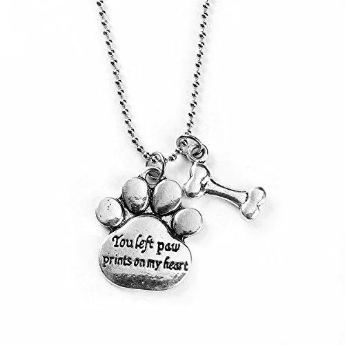 Cute Necklace for Gift Giving-Sexy Sparkles inch  All My Children Have Paws inch  Dog Cat Pet Memorial Necklace Pendant