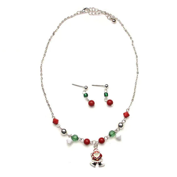 Simple Pearl Necklace for Casual Looks-Christmas Necklace Set Child