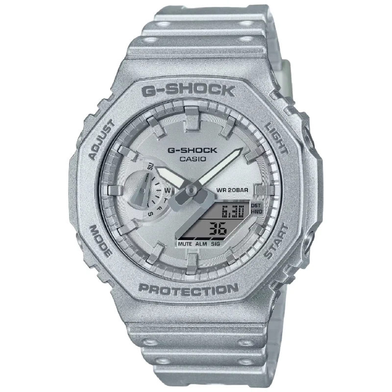 Trendy Smart Watches for Modern Living-G-Shock Forgotten Future Silver Retro Futuristic