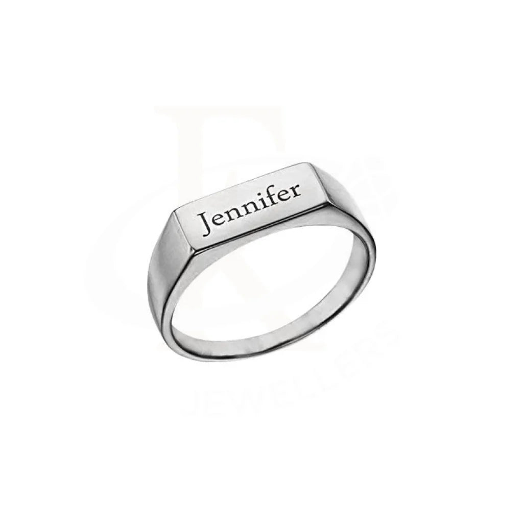 Beautiful Gold Band Ring for Women-Silver 925 Name Engraved Ring - FKJRN2053