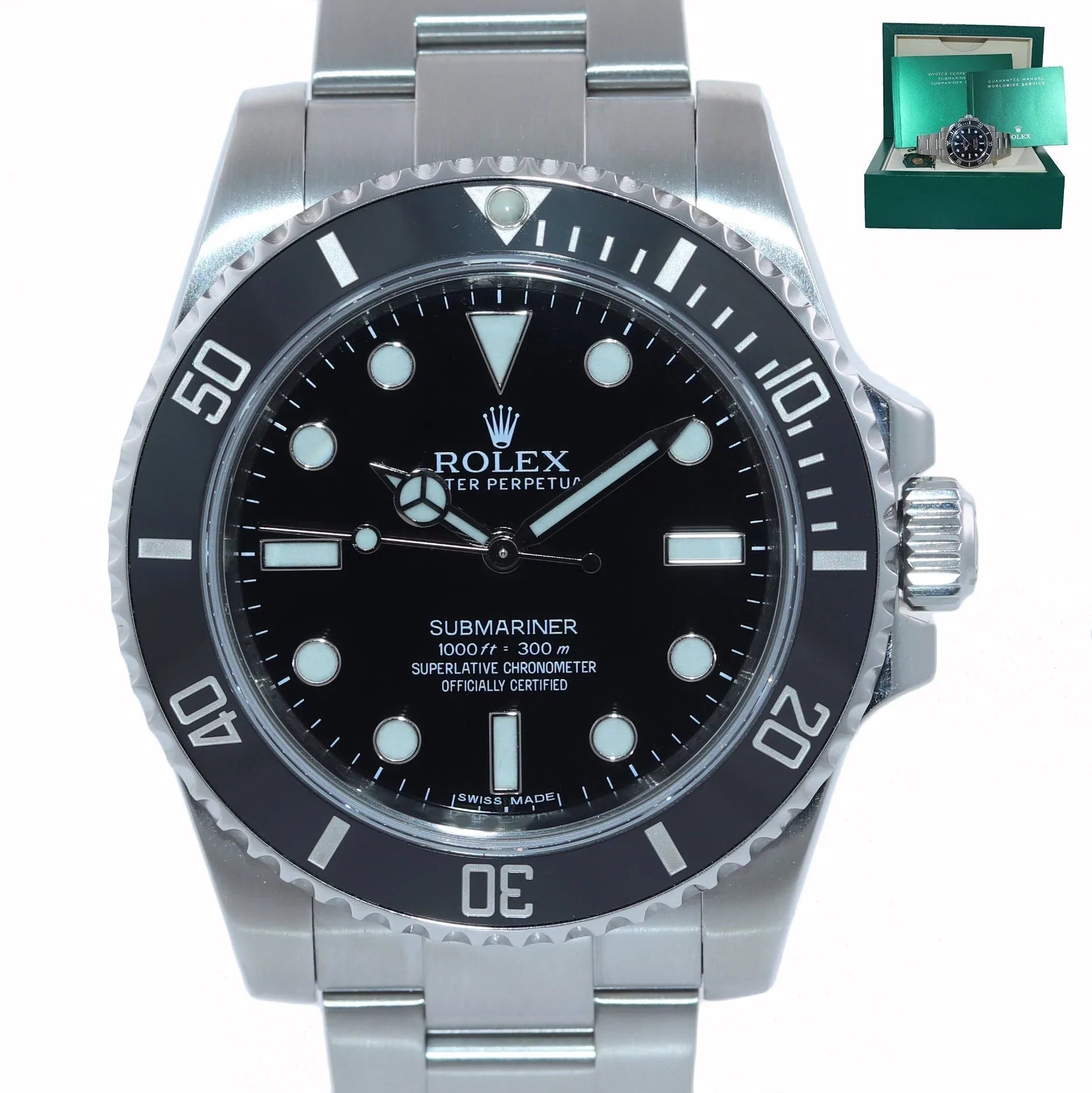 Affordable Luxury Watches for Women-2019 Rolex Submariner No-Date 114060 Steel Black Ceramic 40mm Watch Box