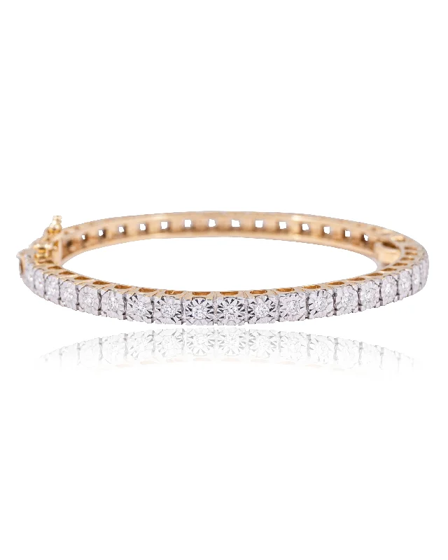 Elegant Rose Gold Bangles for Special Events-Diamond Bangle