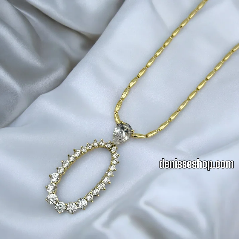 Unique Necklace for Gifts-14K WOMAN ELEGANT NECKLACE 18'' N190