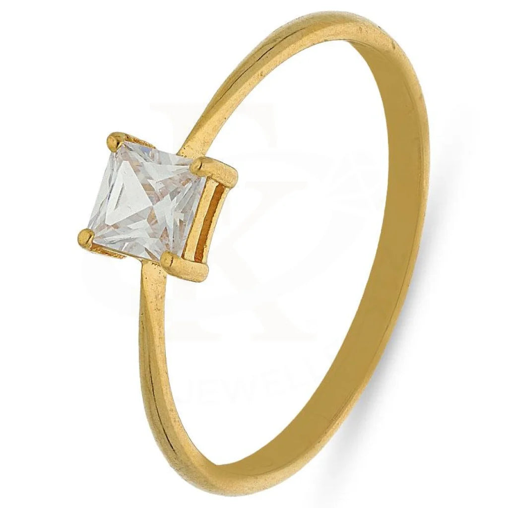 Birthstone Ring for Gifts-Gold Solitaire Ring 21KT - FKJRN21K2725