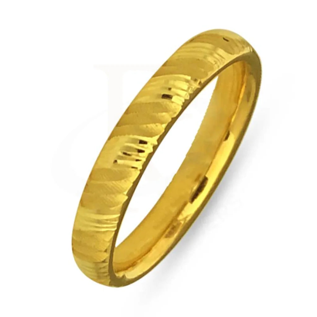 Simple Silver Band Ring for Men-Gold Wedding Rings 18KT - FKJRN1716