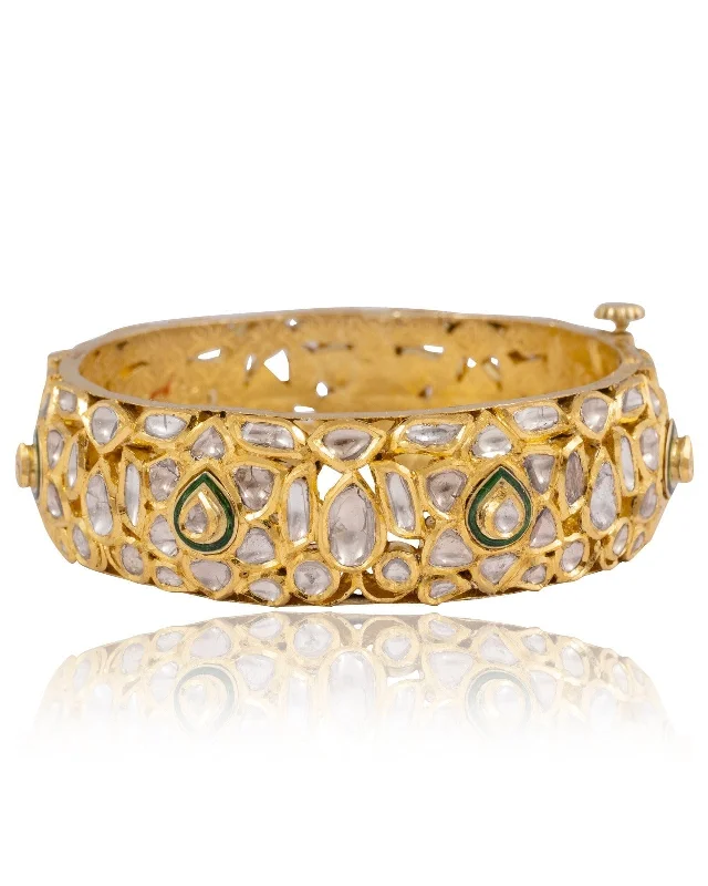 Chunky Bangles for Fashionistas-Jenny Jadau Polki Bangle